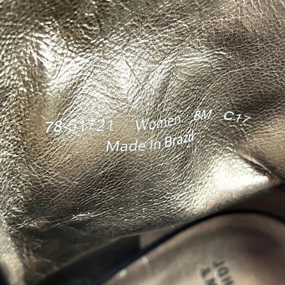 Johnston & Murphy Black Leather Stacked Heel Ankle Boot Womens Size 8M - Picture 9 of 13